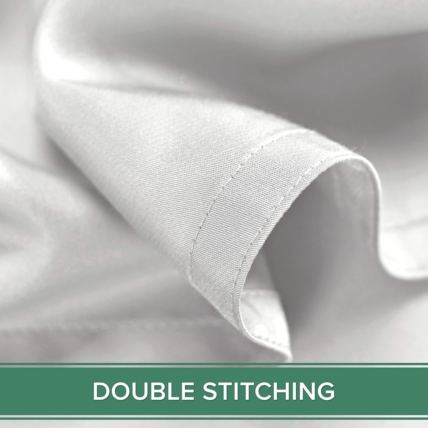 Pure Bamboo Full Sheets, Genuine 100% Organic Viscose Derived from Bamboo Bed Sheet Set, Luxuriously Soft & Cooling, Double Stitching, 2 Year Quality Promise (Full, White)